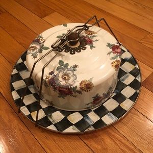 Mackenzie Childs Flower Cake Carrier